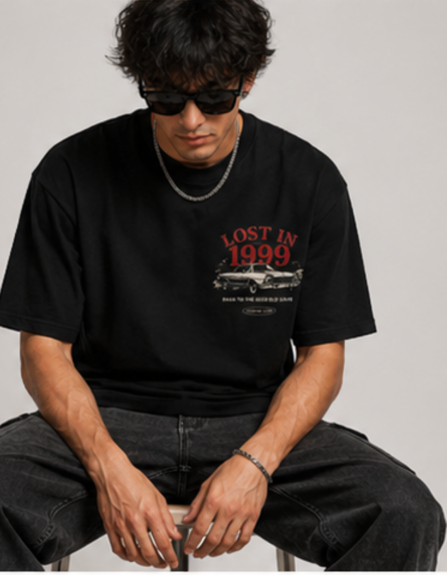 Lost in 1999 Vintage Oversized Graphic T-Shirt - Image 4
