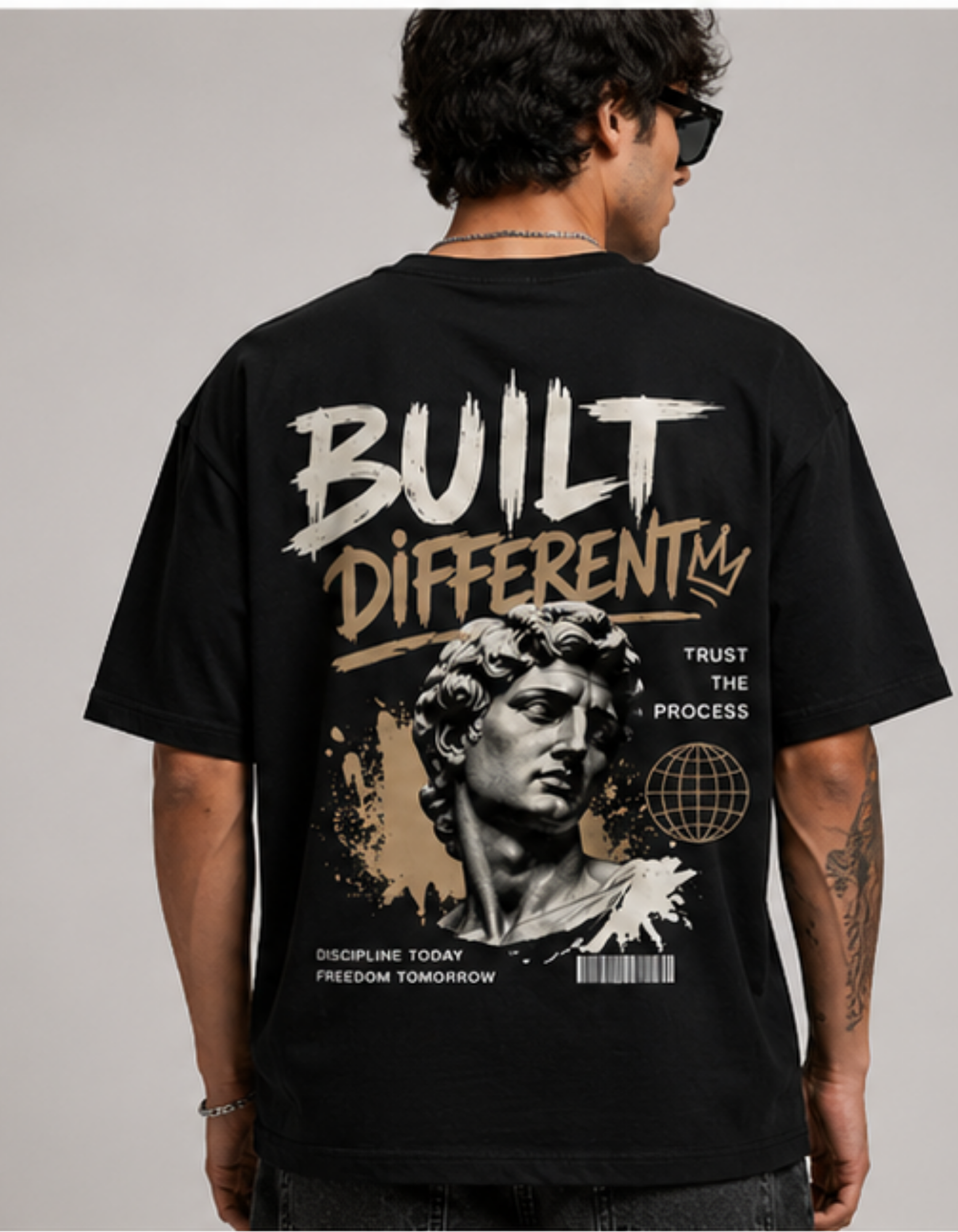 Built Different Oversized Graphic T-Shirt - Image 2